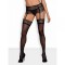 Чулки Obsessive Chiccanta stockings black S/M