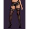 Чулки Obsessive Chiccanta stockings black S/M